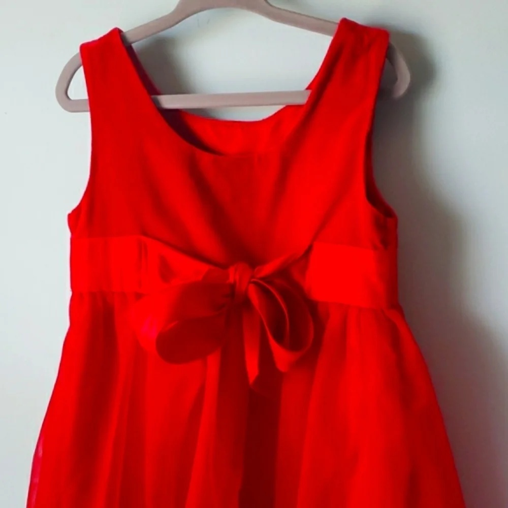Carters red long holiday dress, 4T
